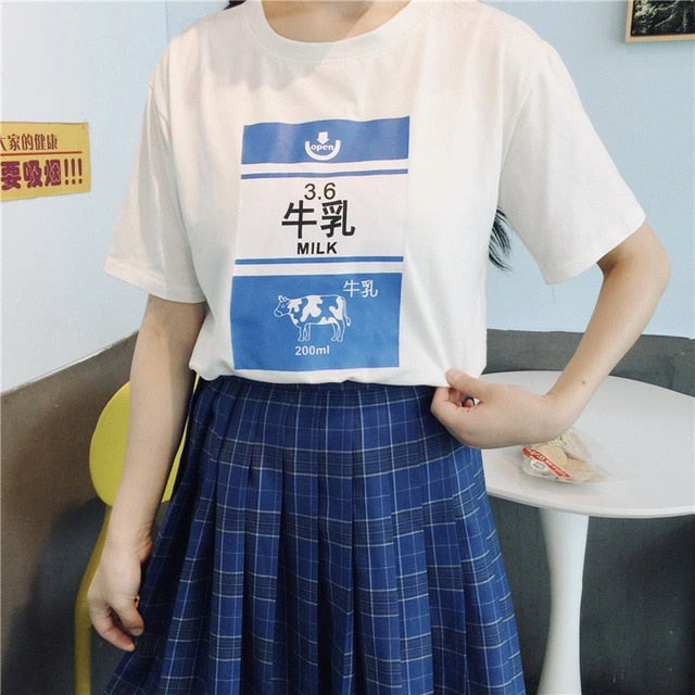 Tee Fraise Rose Harajuku : Douceur Lait Fraise, Style Japonais, Tendance !